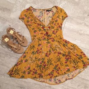 Zaful Yellow Mini Dress